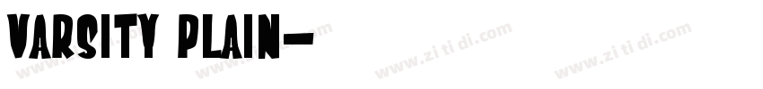 Varsity Plain字体转换